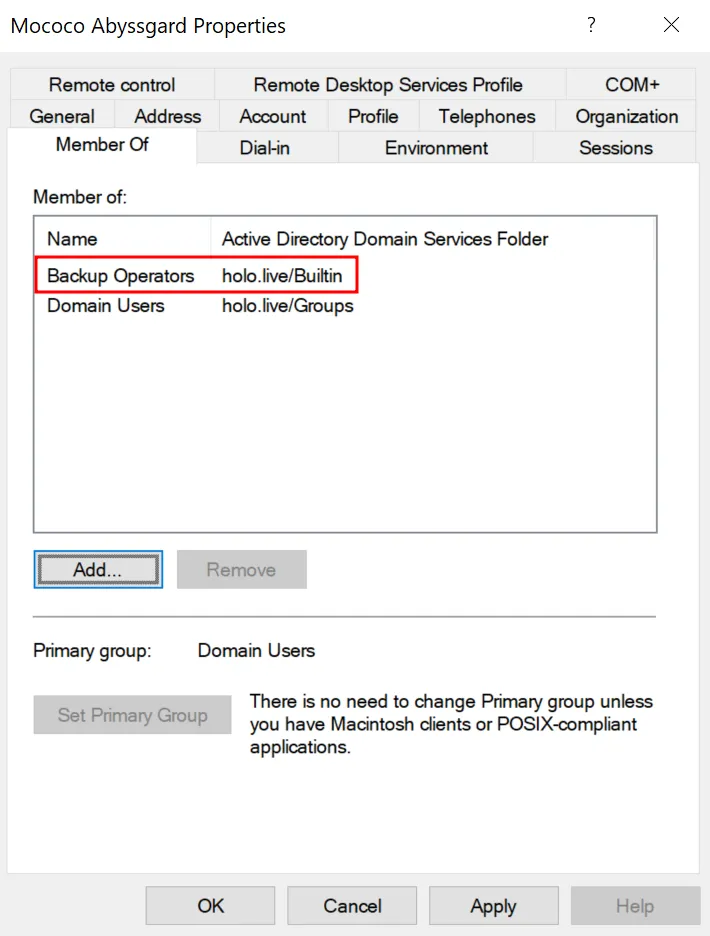 Mococo Added to Backup Operators Group