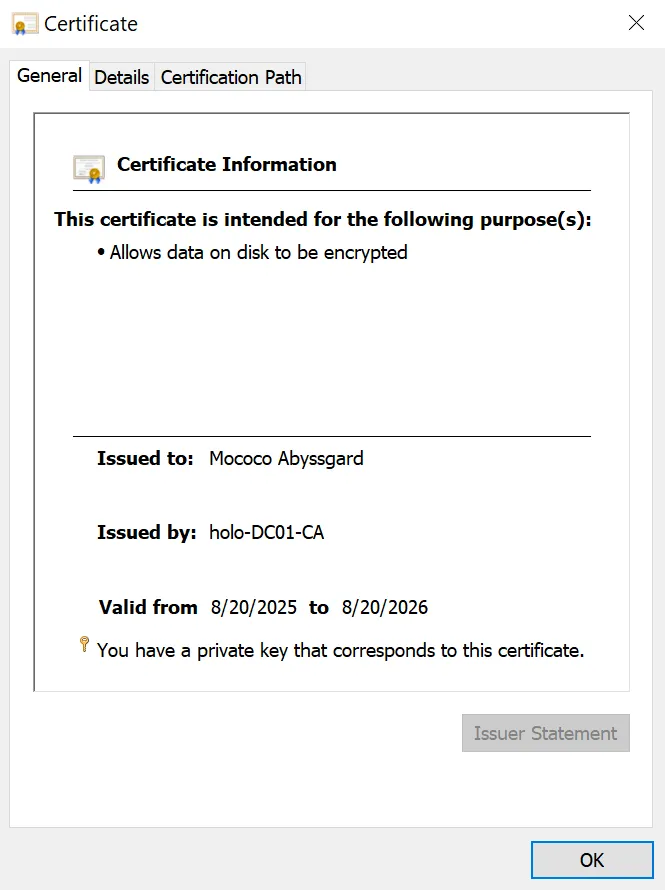 Certificate Issued to Mococo