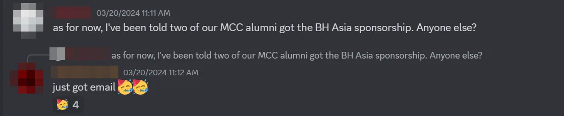 Image of a Discord conversation