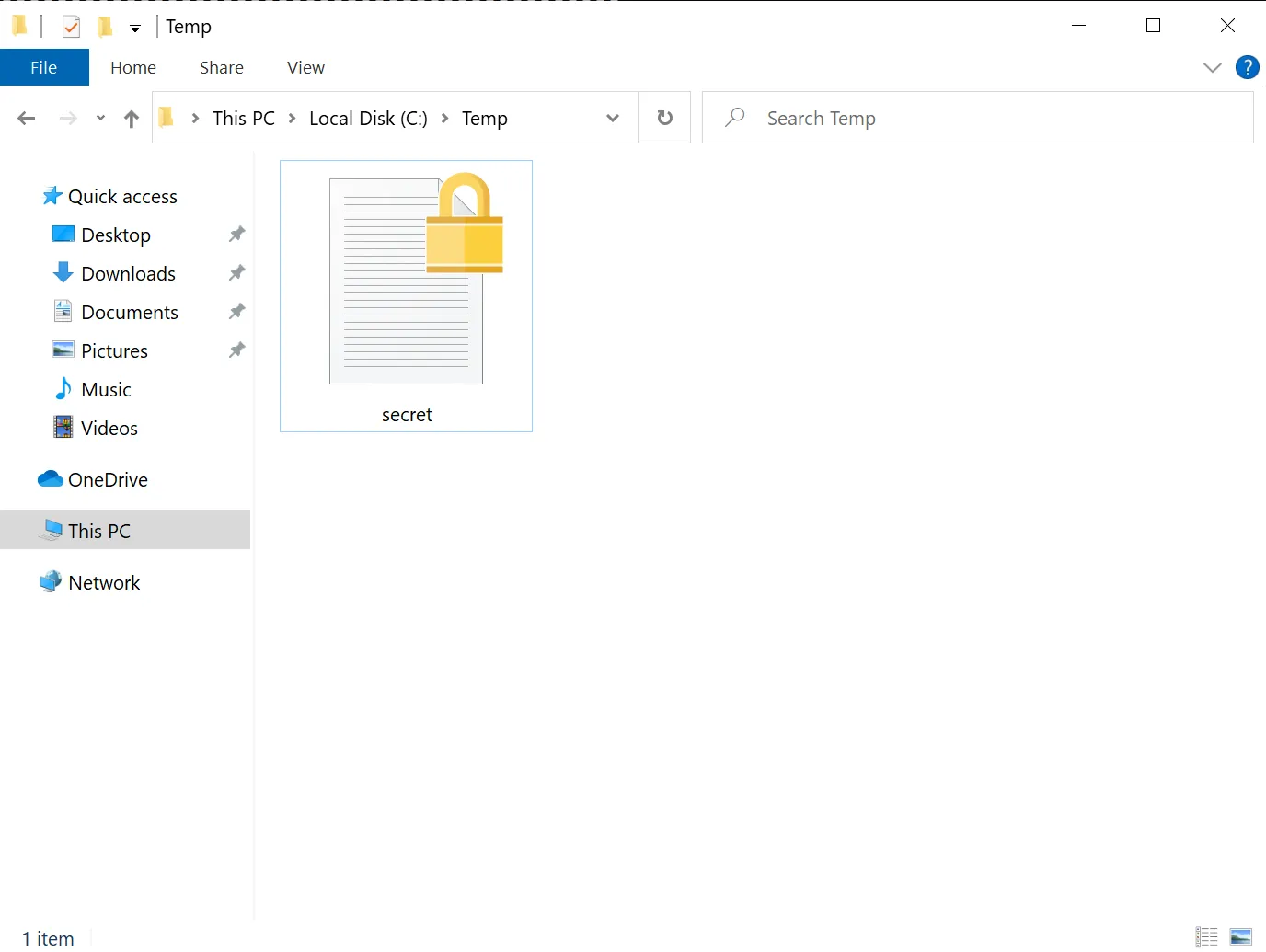 Encrypted File Backed Up
