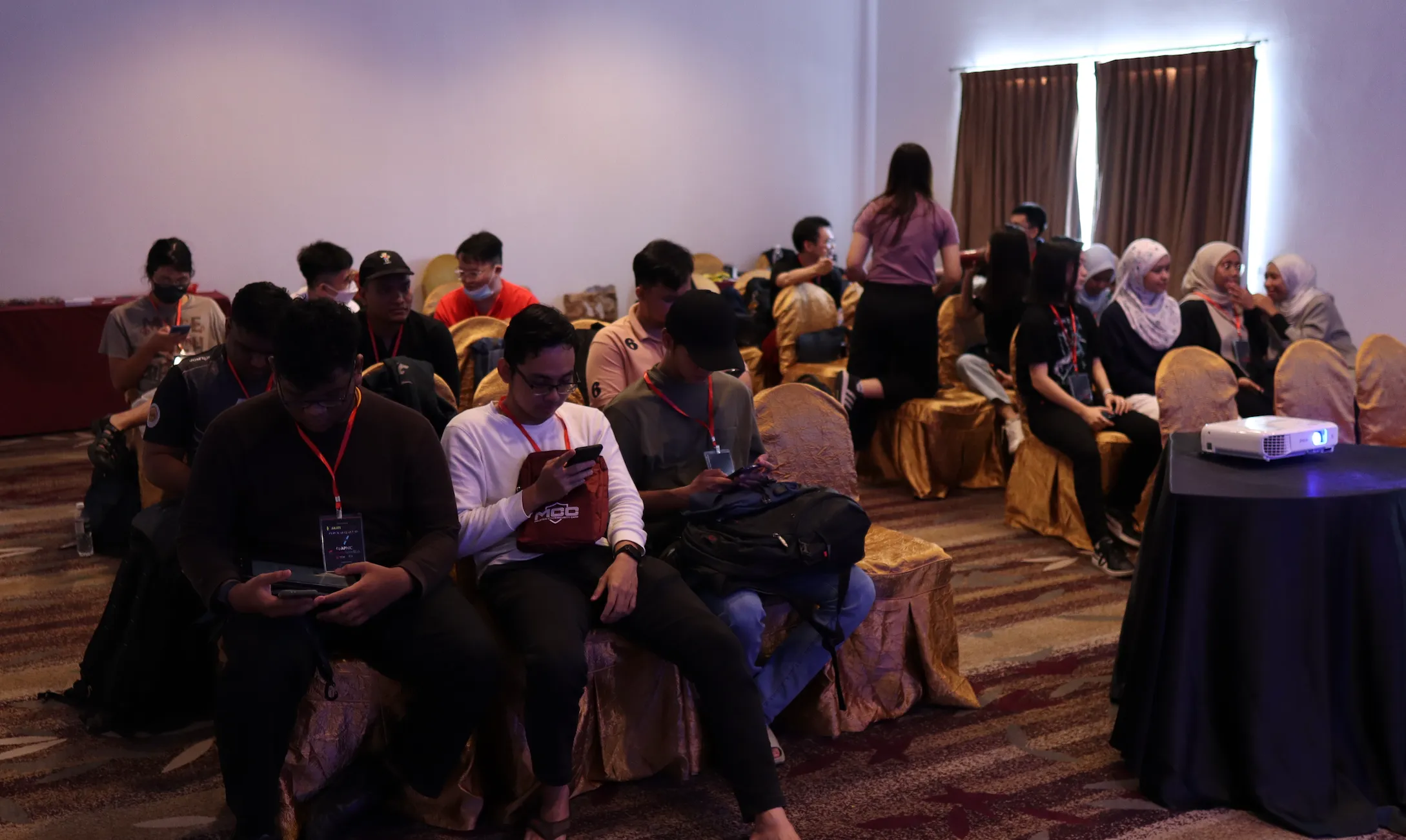 Image of MCC participants networking
