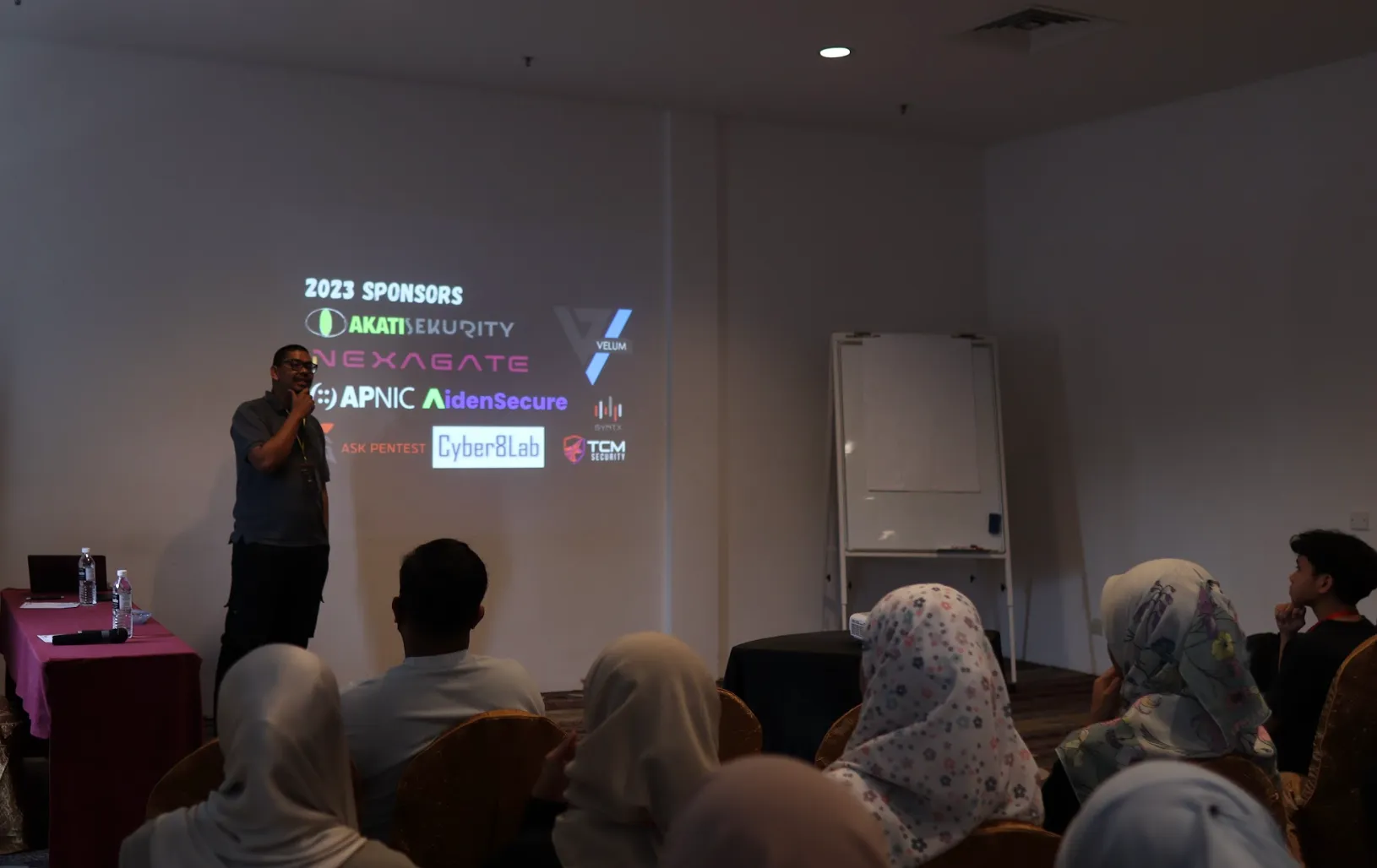 Image of Mr Ahmad Ashraff making the opening speech