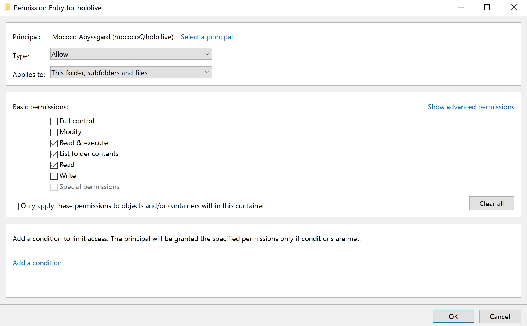 Read Permissions Given to Mococo