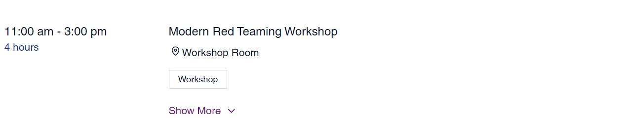 Image of SINCON 2024's Modern Red Teaming Workshop