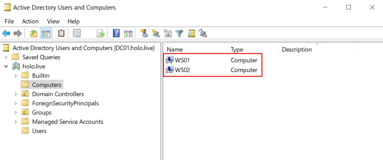 Workstations Connected to Domain