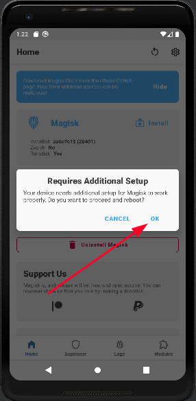 Install Magisk 2