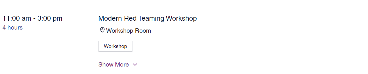 Workshop Title